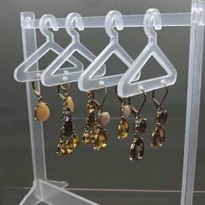 Bundle 4 Nine West bejeweled dressy earrings variety.